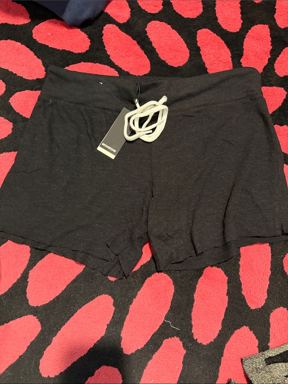 Black Monrow  Women’s Drawstring Vintage Lounge Shorts